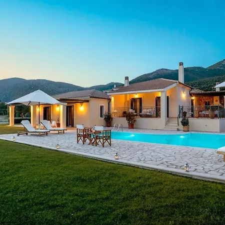 Willa Splendid Kefalonia 2 Bedrooms Olivia Great Sea & Mountain Views Trapezaki