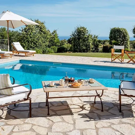 Willa Splendid Kefalonia 2 Bedrooms Olivia Great Sea & Mountain Views Trapezaki